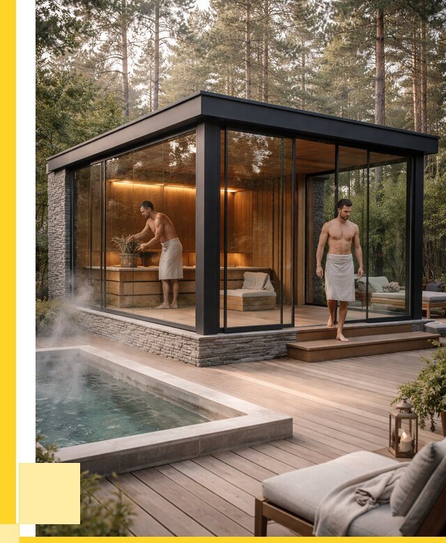 Стеклянные бани и двери в Заволжье от 458280 р. | ЭриданЗвл