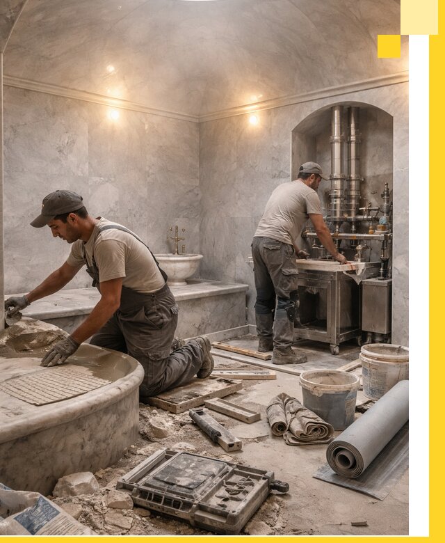 Строительство турецких бань хаммам под ключ в Заволжье