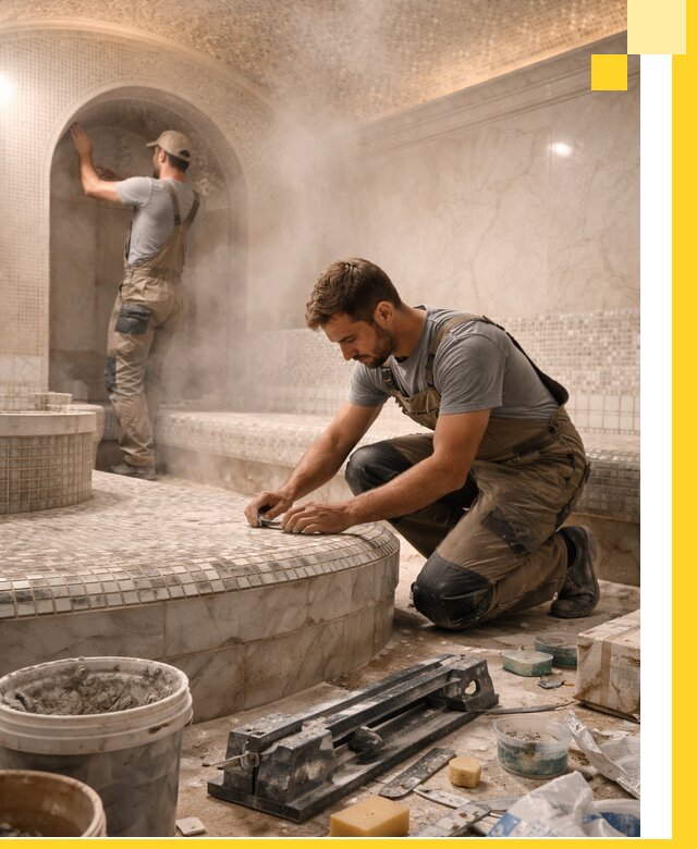 Профессиональный дизайн хамама и SPA под ключ в Заволжье