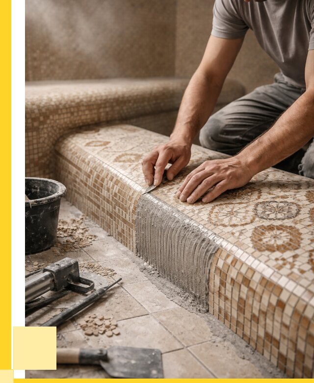 Плитка для хамама под ключ в Заволжье от 3564 р. | ЭриданЗвл