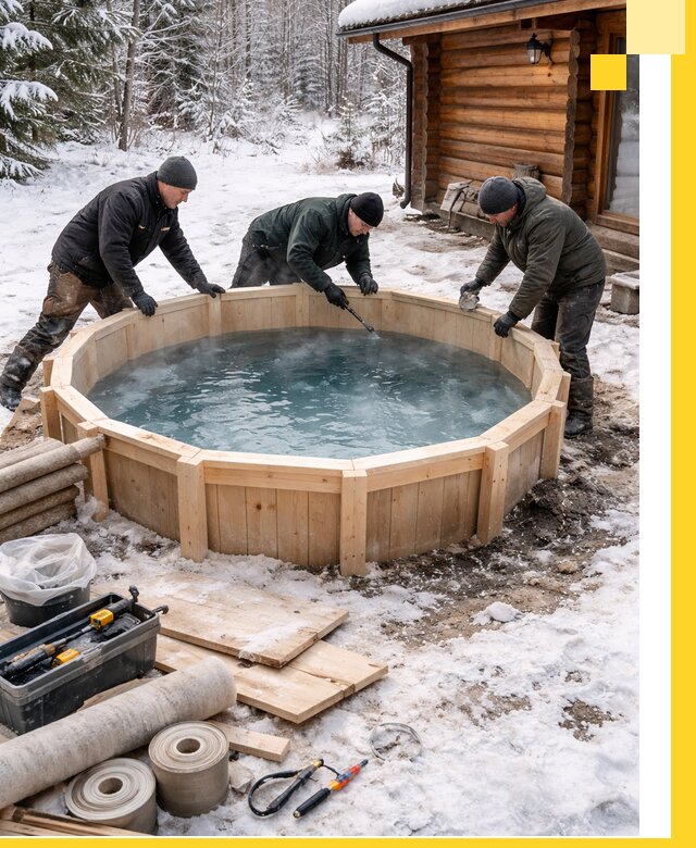 Изготовление и установка ледяных купелей под ключ в Заволжье